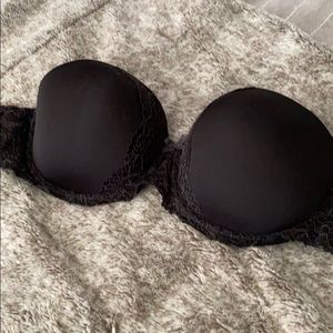 Black strapless Bra